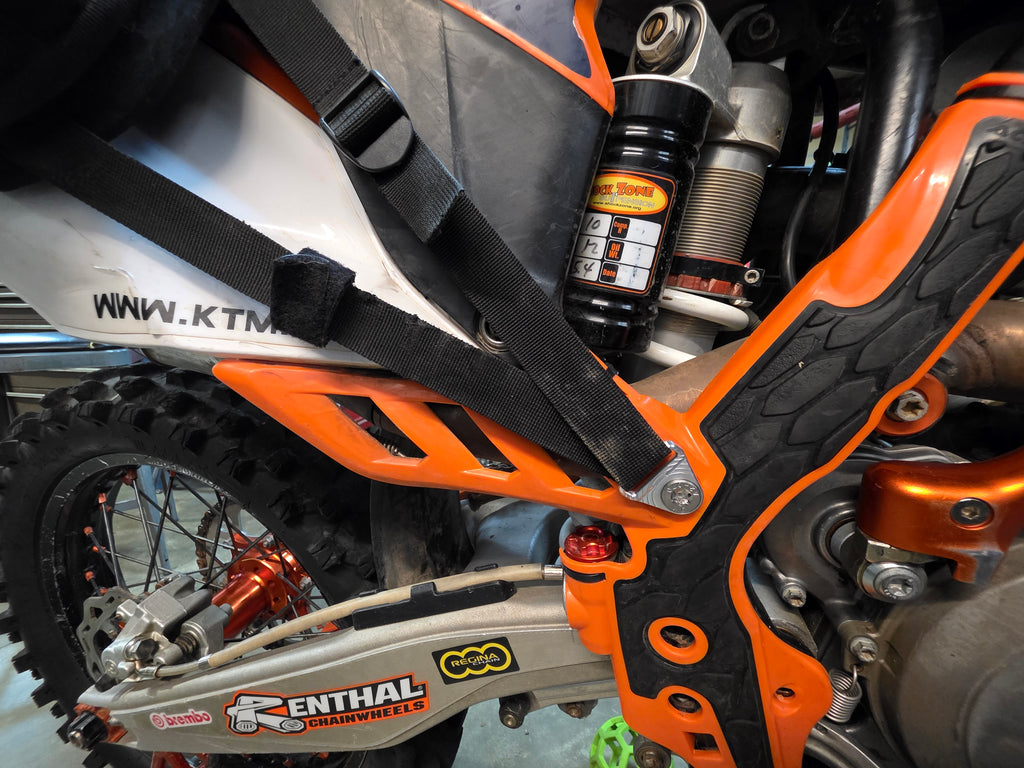 12-16 KTM EXC-F Rackless Luggage Strap Mounts