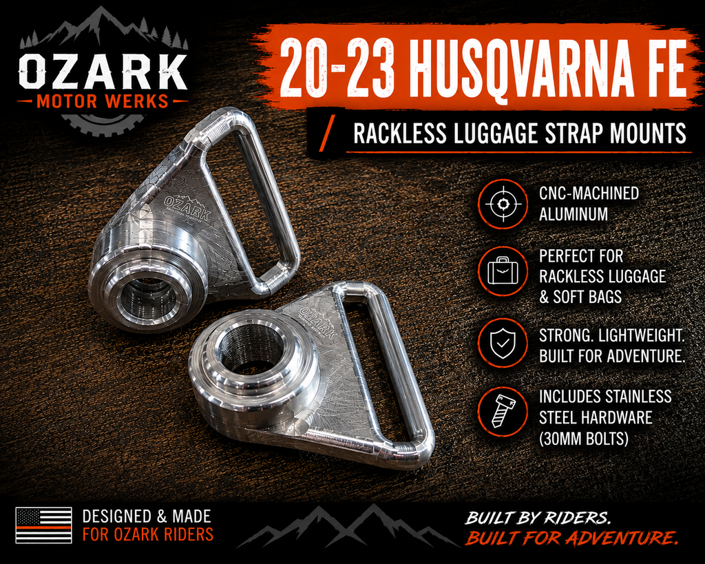 20-23 Husqvarna FE Rackless Luggage Strap Mounts