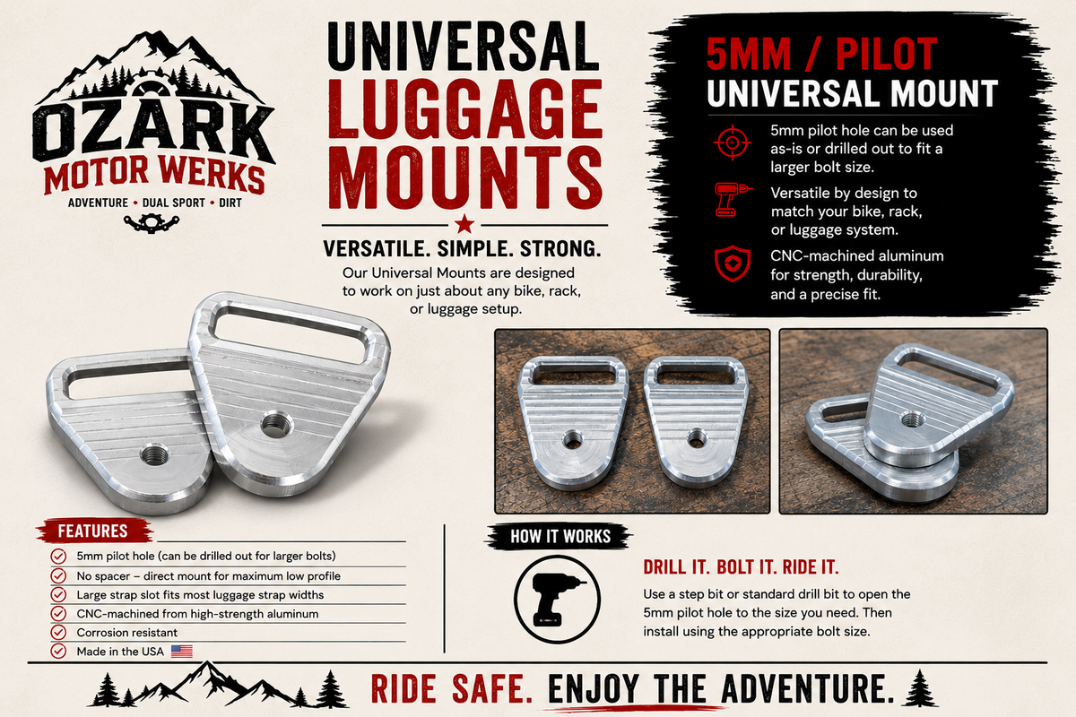 5mm/Pilot Universal Luggage Strap Mounts
