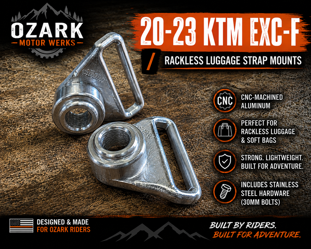 20-23 KTM EXC-F Rackless Luggage Strap Mounts